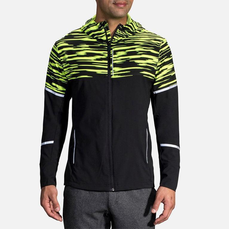 Brooks Men's Nightlife Running Jackets - Grey (MKPR91820)